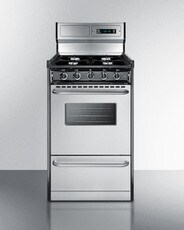 20" Wide Gas Range, Open Burners
